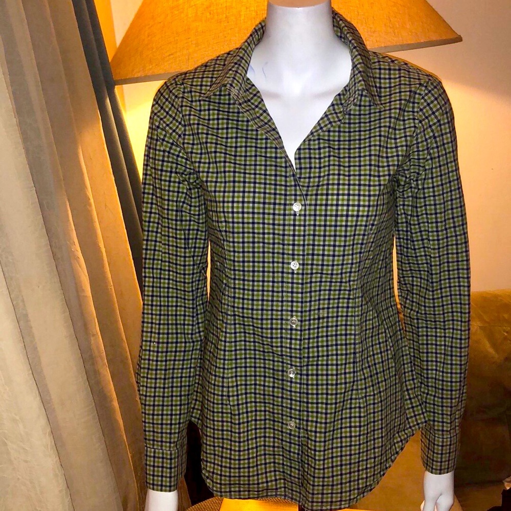 Theory Leonie Plaid Button Down Shirt - Size M